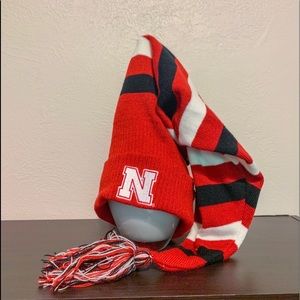 Nebraska Huskers Knit Hat with PomPom